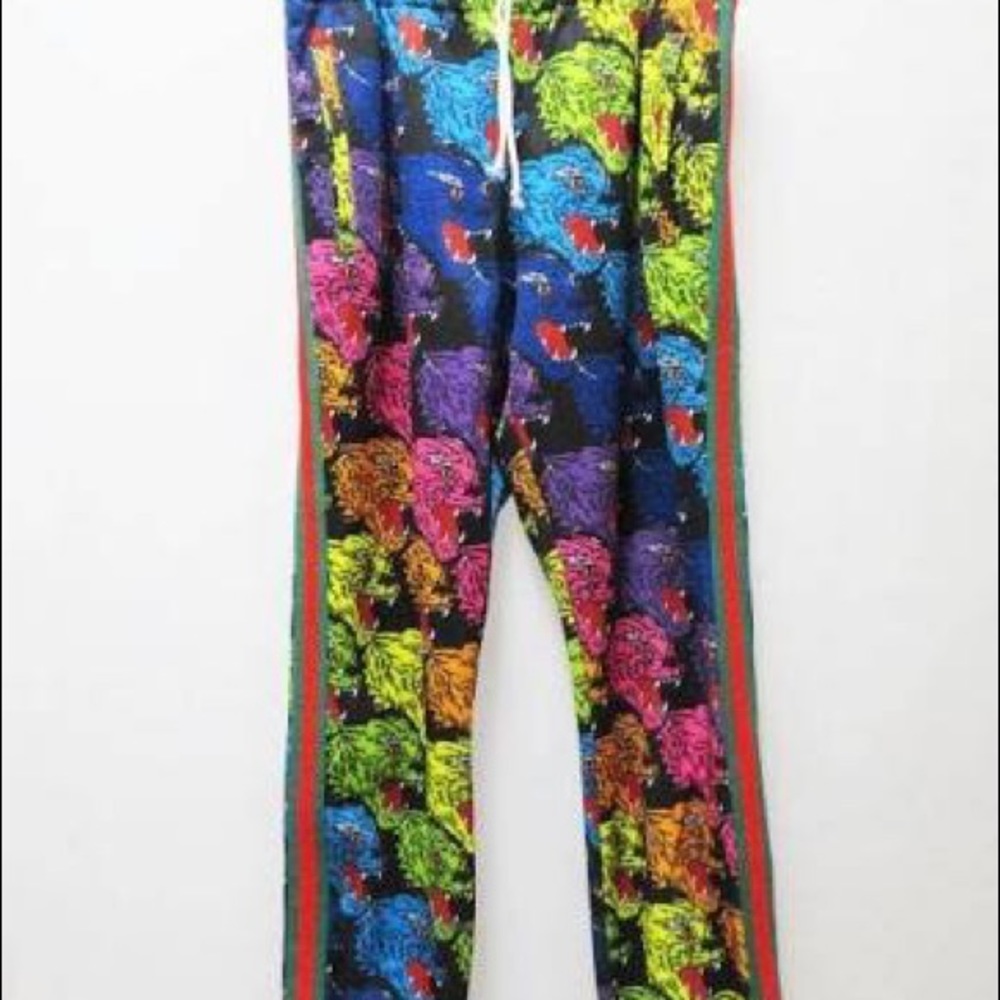 Gucci rainbow cat pants